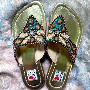 I❤️JC Beaded Sandals Made in India Size 6
